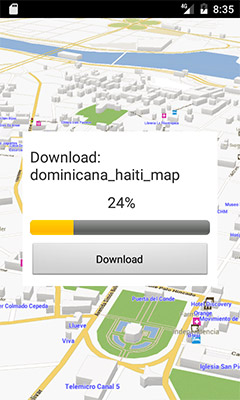 Dominicana and Haiti map app